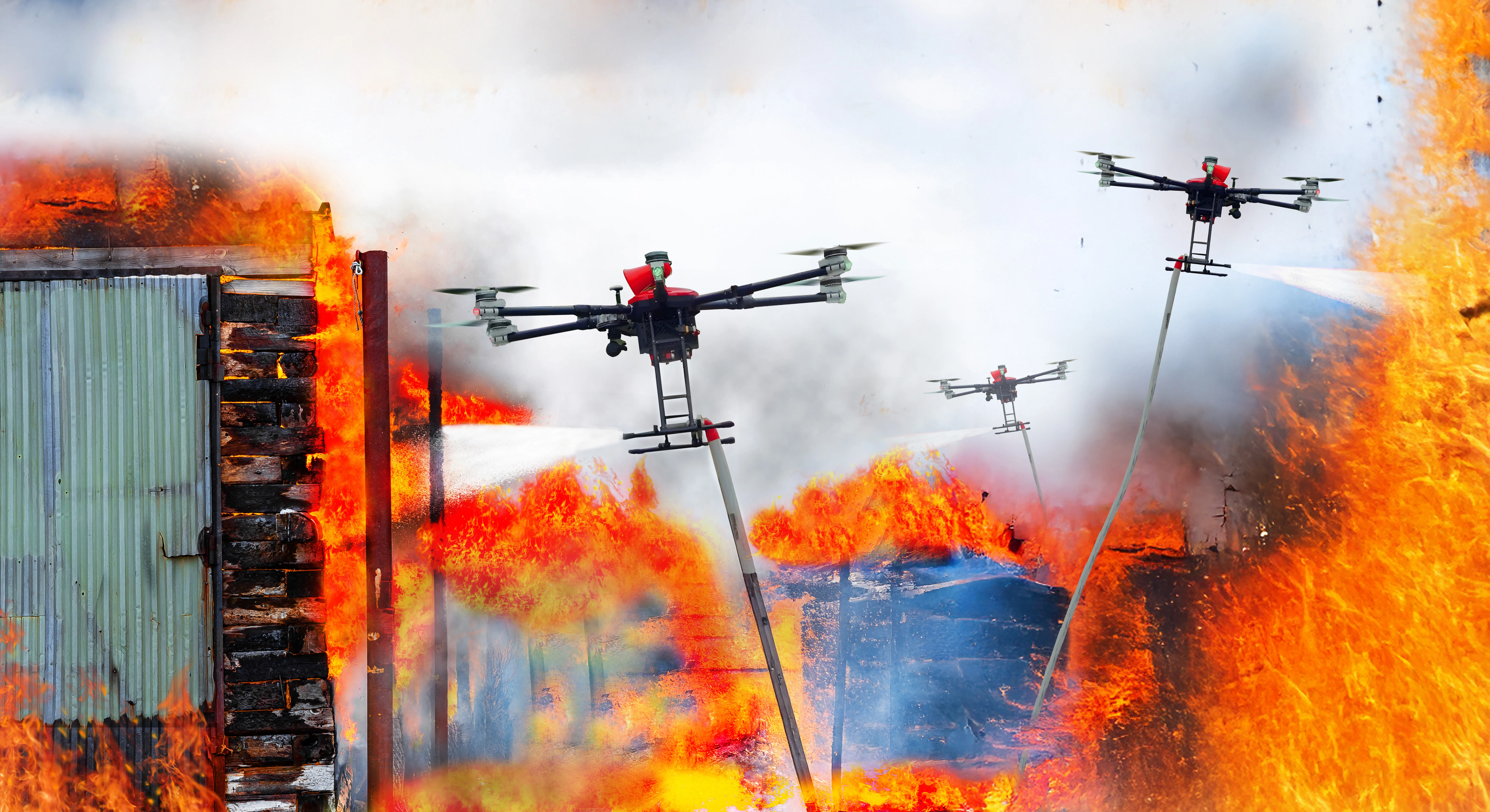UAV bầy đàn tích hợp AI: Giải pháp chữa cháy thông minh